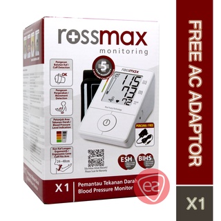 ROSSMAX X1 BLOOD PRESSURE MONITOR ( 5-YEAR WARRANTY ) WITH FREE ADAPTOR