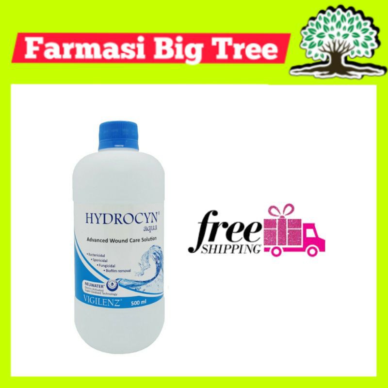 Hydrocyn Aqua Wound Wash Irrigation Solution 500ml AIR CUCI LUKA