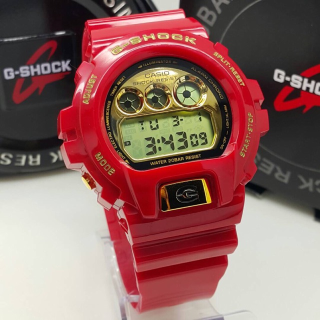 g shock red gold