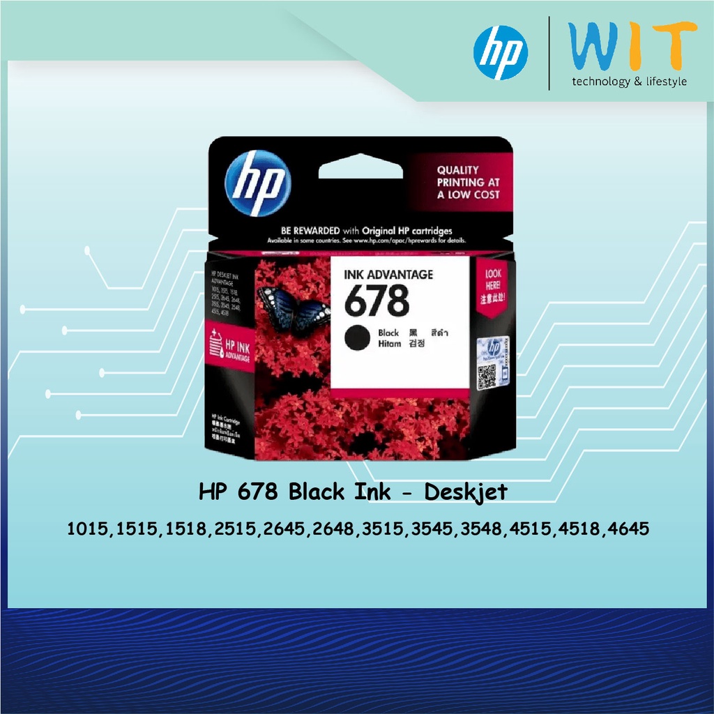 HP 678 Original Black / Tri-Colour Ink Advantage Cartridge (Expired date black/color Oct 2023)