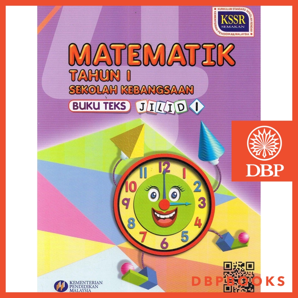 Buku Teks Tahun 1 Matematik Jilid 1  Shopee Malaysia
