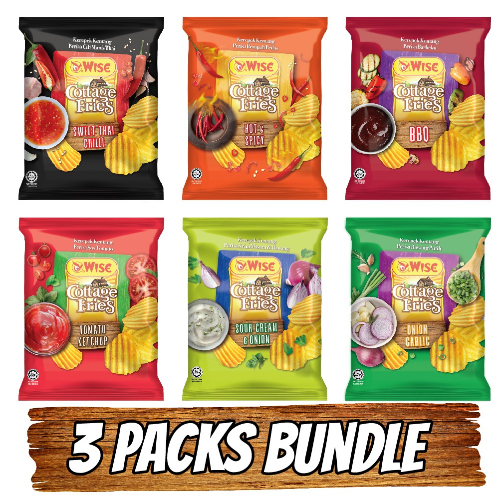 Wise Cottage Fries 65g x 3 (Bundle Pack) | Shopee Malaysia