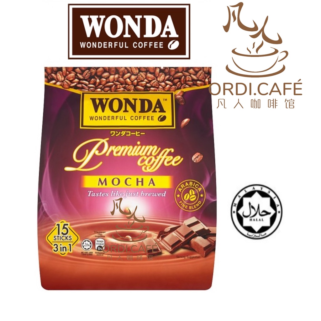 Wonda 3-in-1 Premium Coffee Mocha (15’s x 28g)