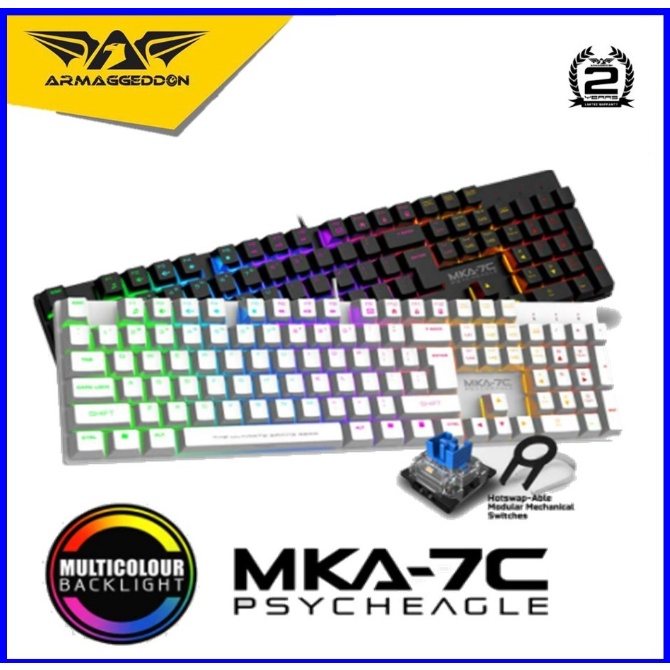 Armaggeddon MKA-7C PsychEagle Mechanical Gaming Keyboard | Shopee Malaysia