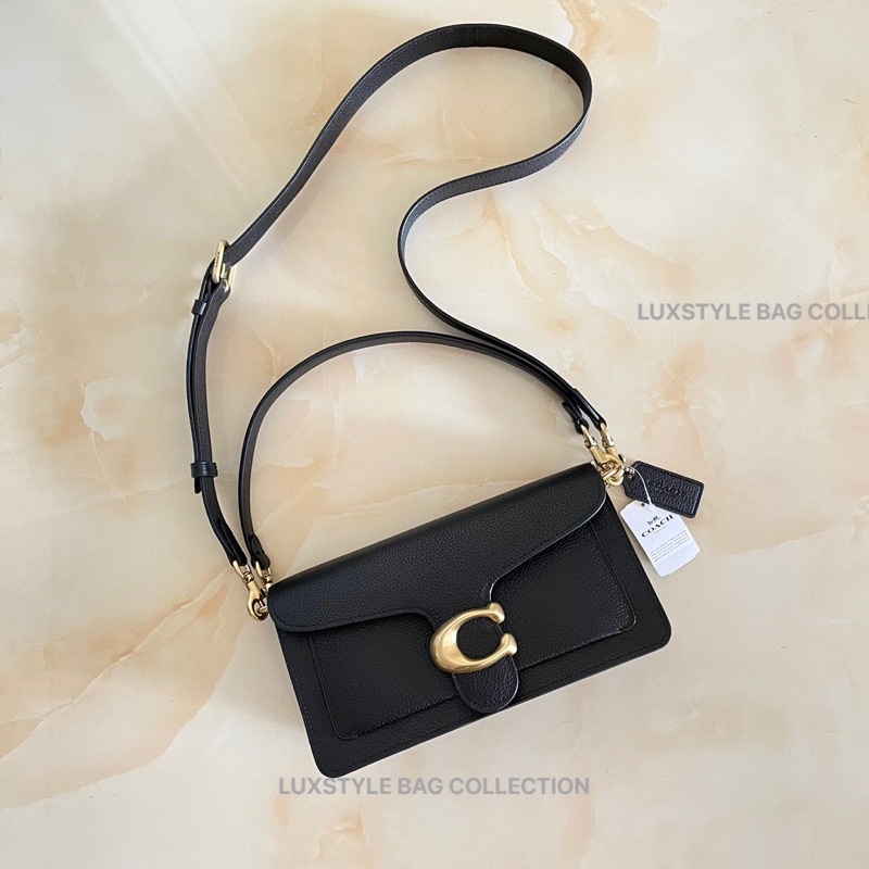 ? Authentic Original COACH Tabby Shoulder Bag 26 Brass Black Crossbody Bag  | Shopee Malaysia