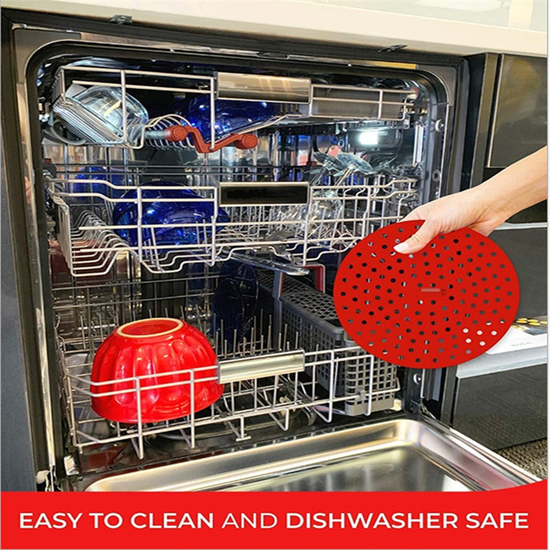 Reliable Multi Airware Reusable Air Fryer paper Silicone Accessories Liners 7.5/8.5/8/9 Inch Square Round Non-Stick S... - Image 5