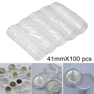 For American Silver Eagle Coin Capsules 30Pcs 40.6mm Scratch Resist Holders 