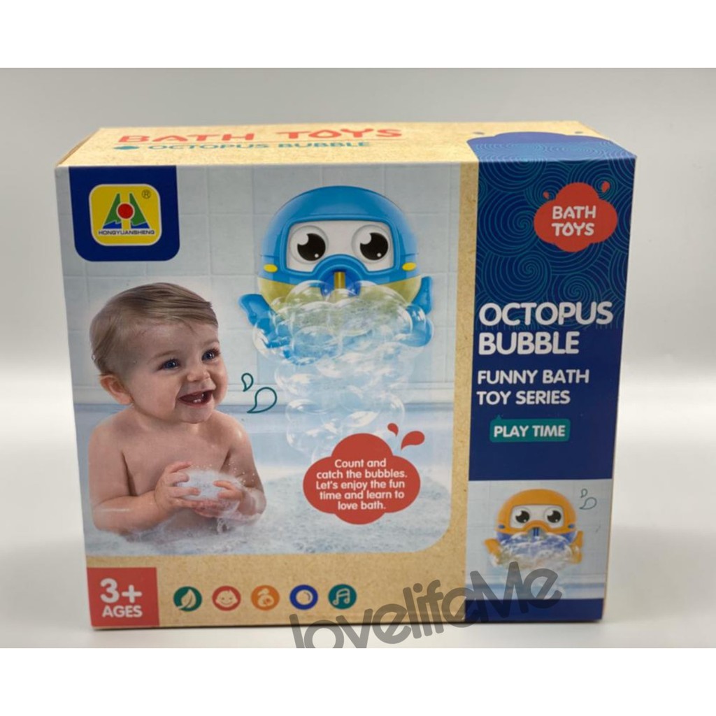 octopus bubble bath toy
