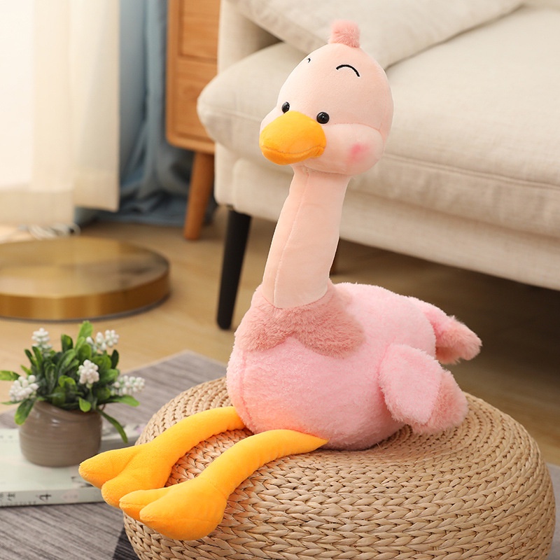 FREE GIFT  Cuddly Plush Stuffed Toys Animal Ostrich Bird Plush Toys Doll Ostrich Key Chain