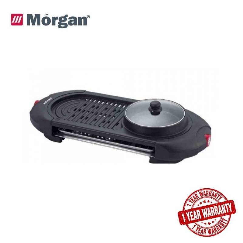 2 in 1 Electric BBQ Pan Grill & Steamboat Cooker MPGDA898NS Shopee Malaysia