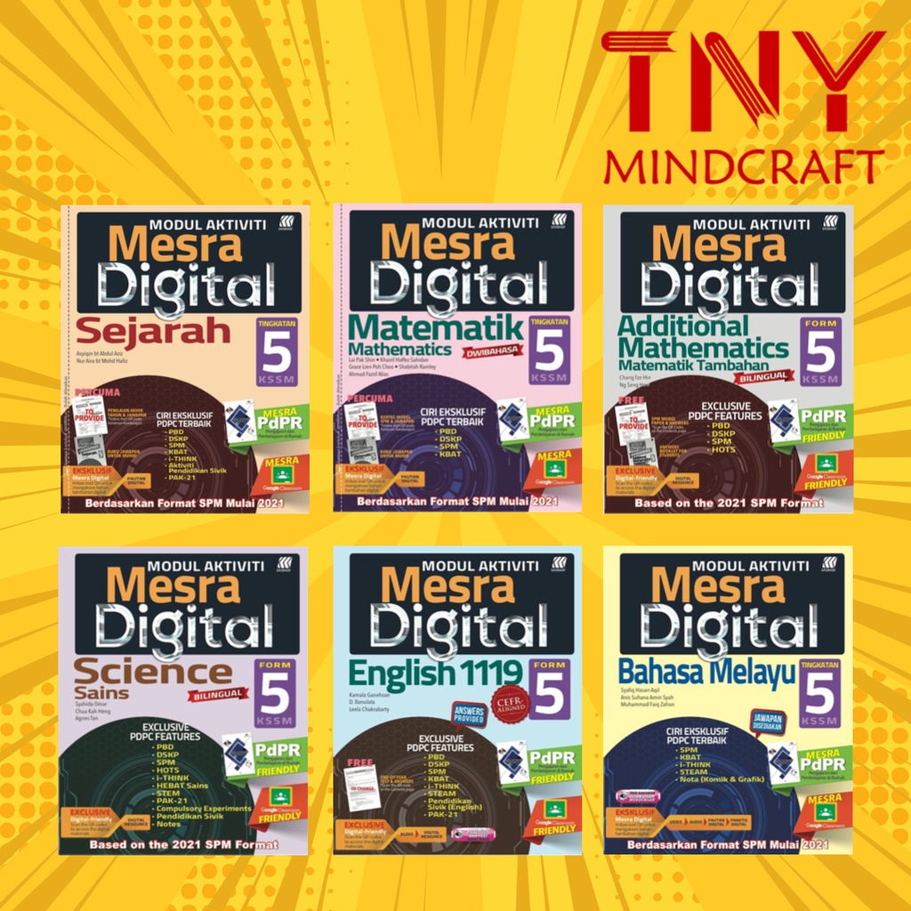 Terkini Tny Buku Latihan Modul Aktiviti Mesra Digital Tingkatan 5 2021 Spm Shopee Malaysia