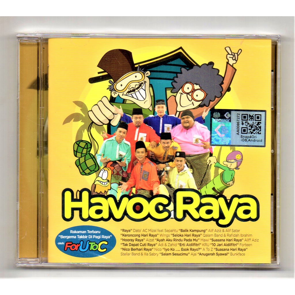 HARI RAYA Havoc Raya ( CD ) [ Aliff Aziz Alif Satar Wings KRU Fourteen Bunkface Ajai A to Z ..]