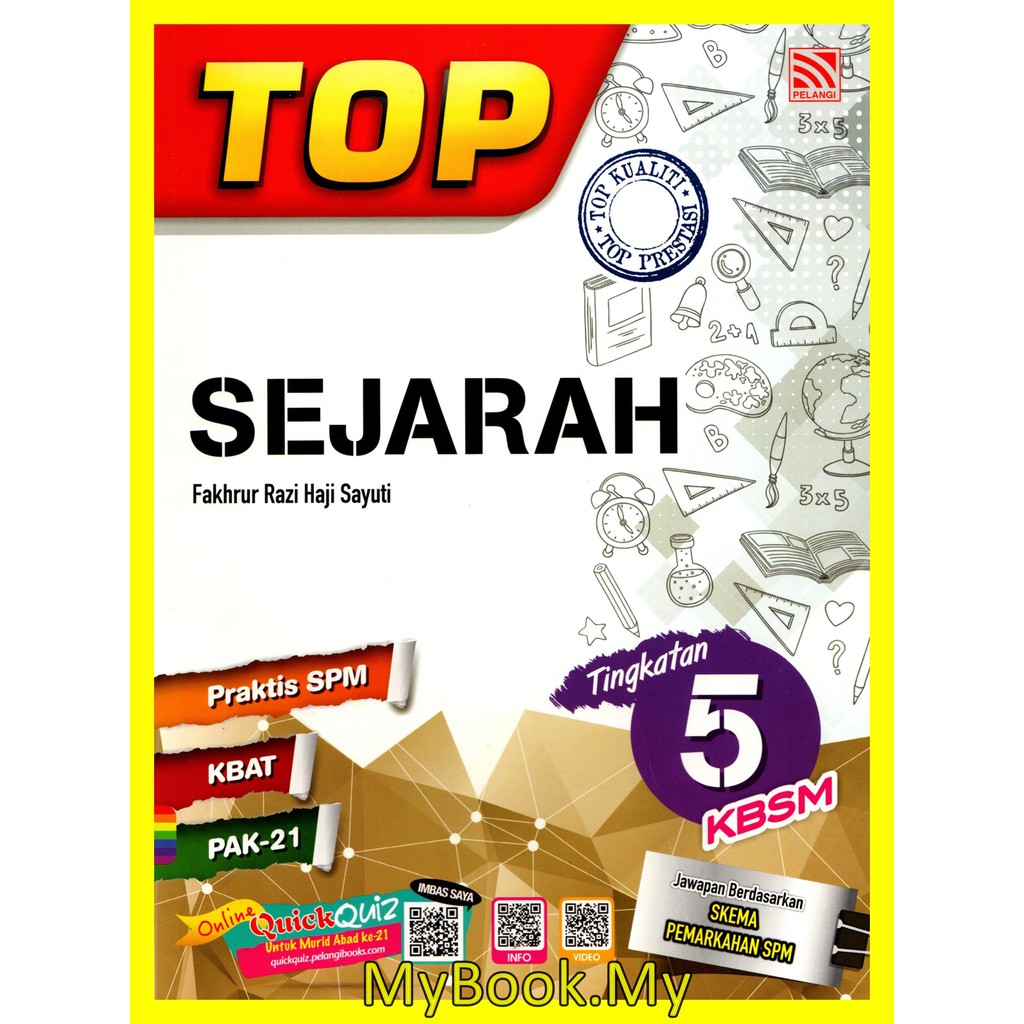 MyB Buku Latihan  TOP Sejarah Tingkatan 5 KSSM (Pelangi)  Shopee Malaysia