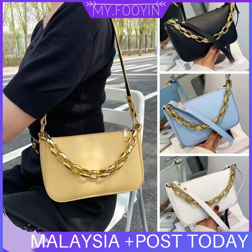 N46 Ready Stock Myfooyin Woman Handbag Shoulder Sling Bag Underarm Korea Bag Shopee Malaysia