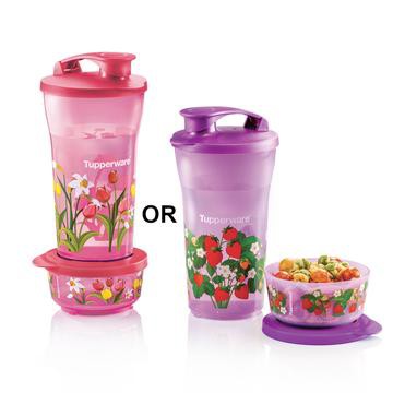 Tupperware Quench & Snack Set