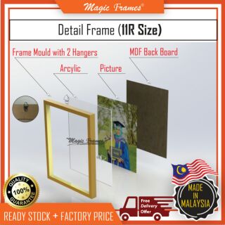 [READY STOCK] PICTURE FRAME FOR GRADUATION PICTURE (11R SIZE/ 11''x14 ...