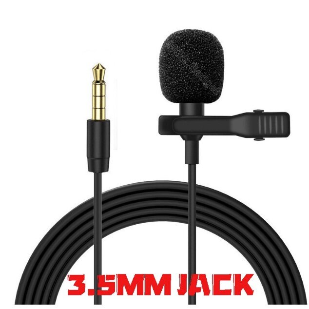 PC / Phone / Camera Mini USB Microphone Lapel Lavalier Mic Portable External Buttonhole Microphones for Phone Laptop Co