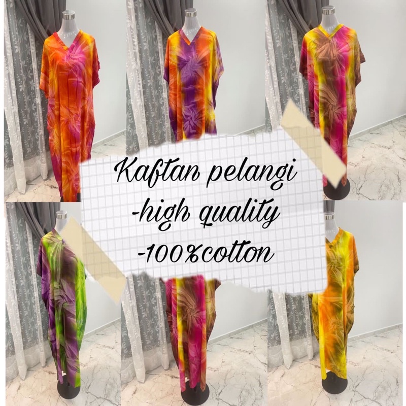 Baju Kaftan Lengan Pendek Cotton Baju Kelawar Shopee Malaysia