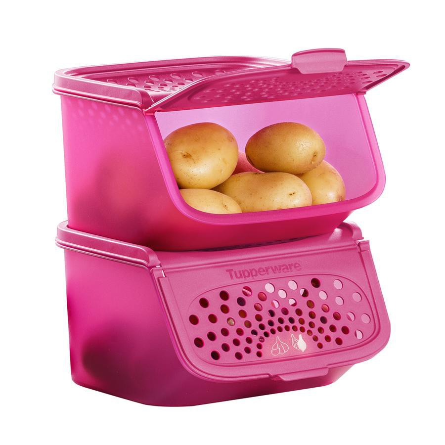 TUPPERWARE Garlic N All Keeper (2) 2.3L