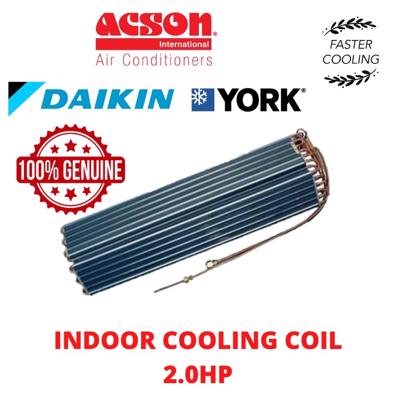 2.0HP ORIGINAL INDOOR COOLING COIL DAIKIN, ACSON, YORK FTV50P