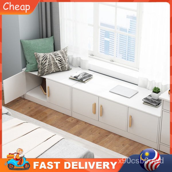 60180cmThe BAY WINDOW FLOOR STORAGE Minimalist Style MDF Balcony