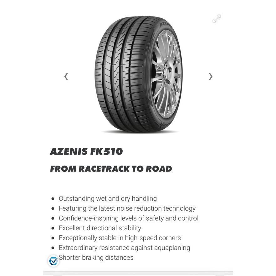 235/40R18 FALKEN AZENIS FK510 (Japan) Ultra High Perfomance Tyre Uhp Tyre  235/40/18 235 40 18 | Shopee Malaysia