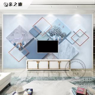 Wall Mural 3d Wallpaper Blue Wood Simple Modern Wall Paper For