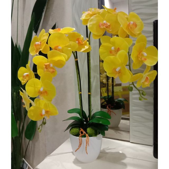 Gubahan Orkid Latex 2 Tangkai | Shopee Malaysia