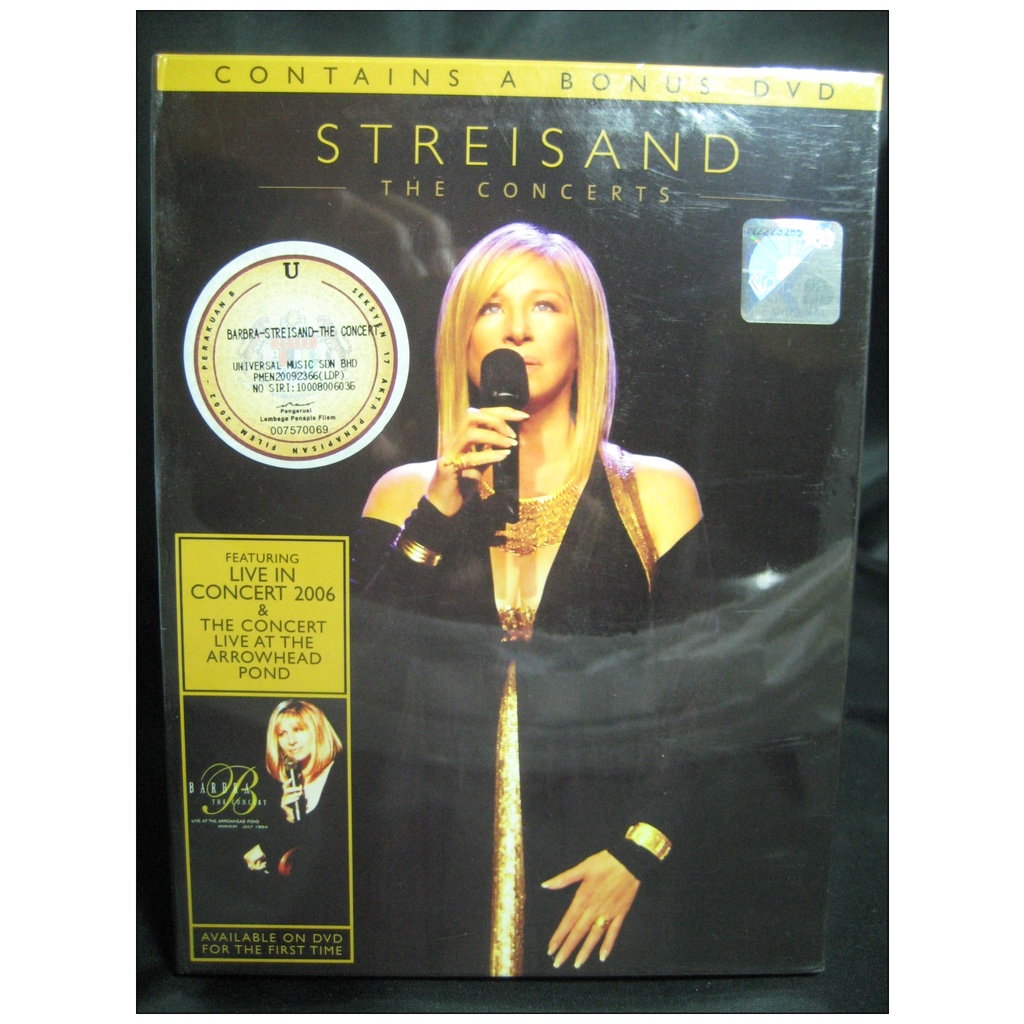 BARBRA STREISAND The Concerts Live 1994 & 2006 Deluxe 3 DVDs Factory Sealed New