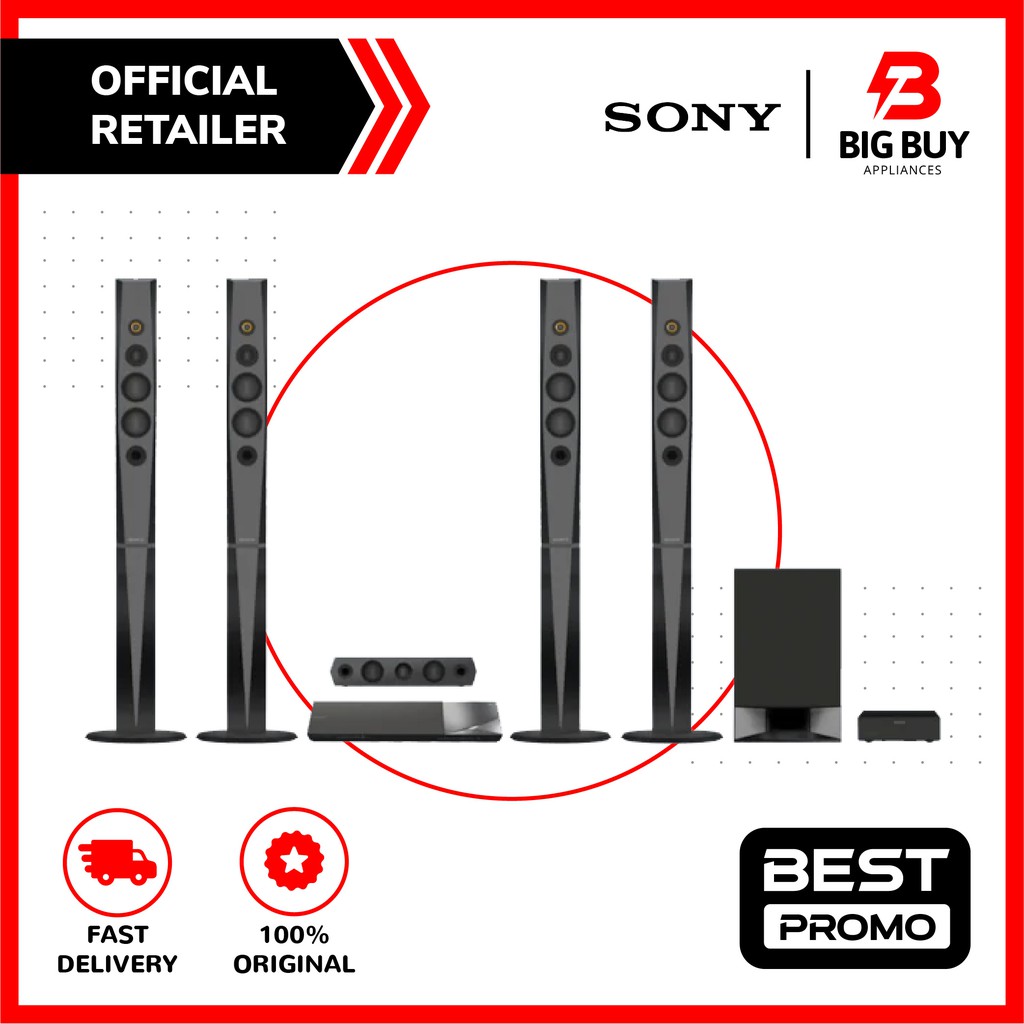 SONY 1200W 5.1ch Bluray Home Cinema System with Wireless Surround