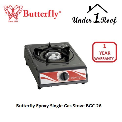 Butterfly Epoxy Single Gas Stove Bgc 26 Bgc 28 Shopee Malaysia