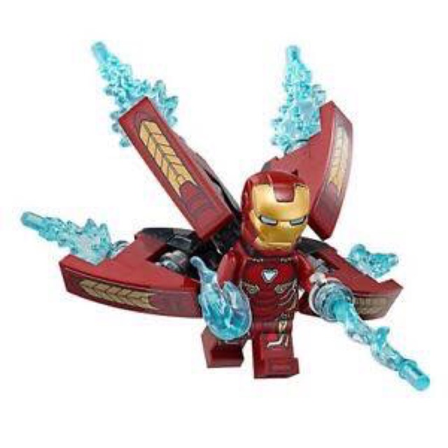 lego iron man statuette