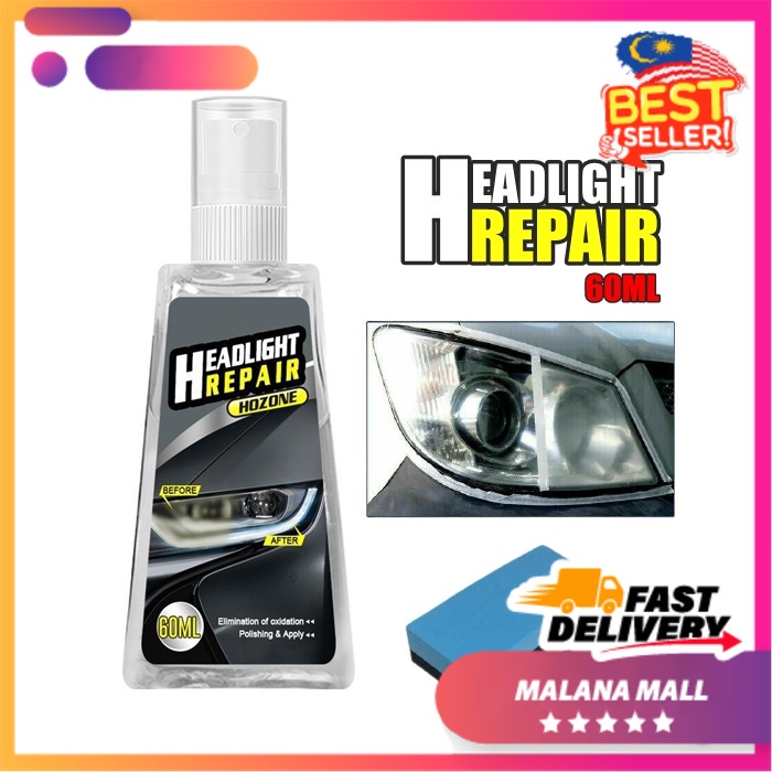 Car headlight Cleaning Car Repair Fluid Headlight Repair Kit 60ml Car