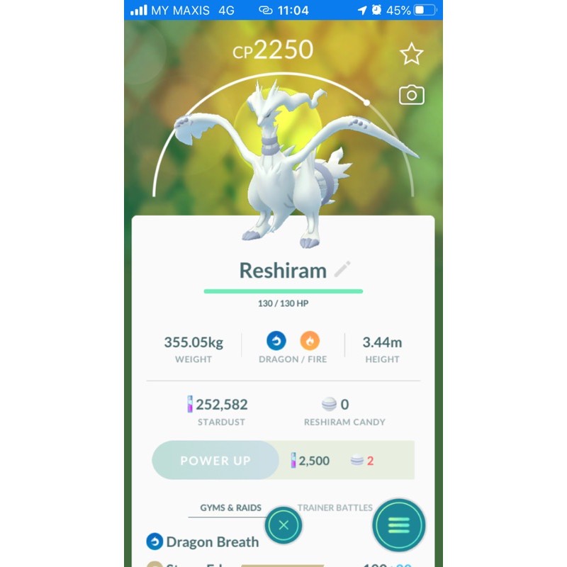 Pokemon Go Reshiram Shopee Malaysia