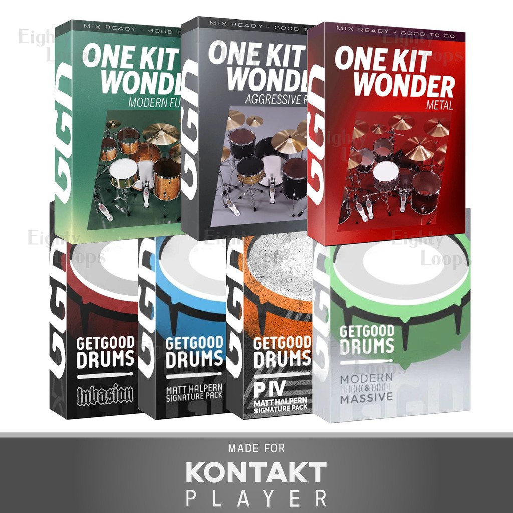 GETGOOD DRUMS 7 PACKS COLLECTION (KONTAKT) Shopee Malaysia