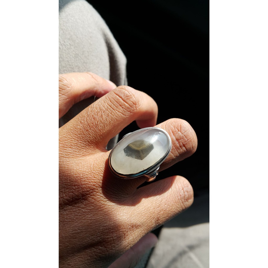 Cincin Batu Akik Yaman Motif Kaabah 3D Agate  Shopee Malaysia