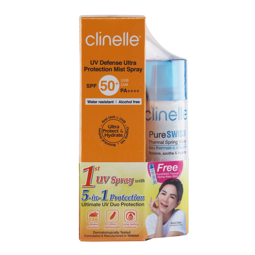 clinelle uv defense ultra protection mist spray