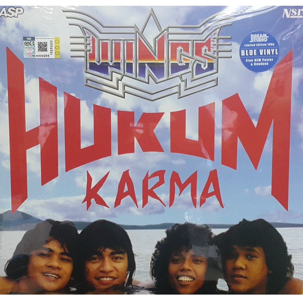 WINGS Hukum Karma Limited Edition Blue ( VINYL / LP / PIRING HITAM ) Shopee Malaysia