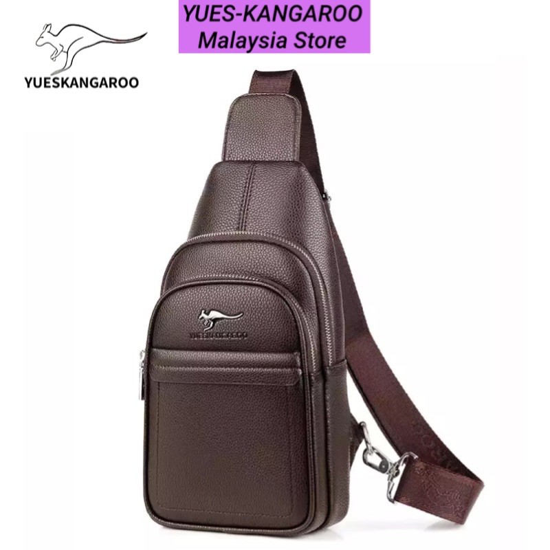 Yueskangaroo Men Chest Crossbody Sling Bag Man Messenger Kangaroo Bag 