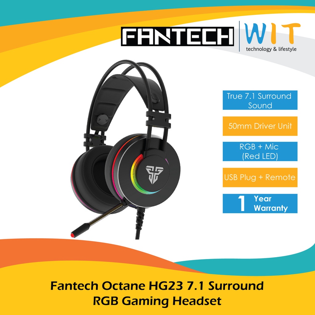 Fantech Octane HG23 7.1 Surround RGB Gaming Headset