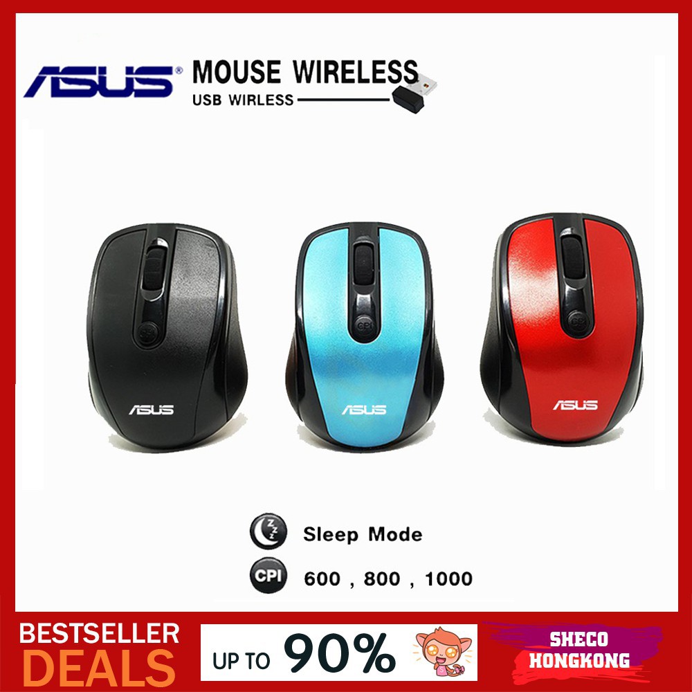 Ready Stock Asus 2 4g Usb Wireless Mouse White For Pc Laptop Desktop Shopee Malaysia