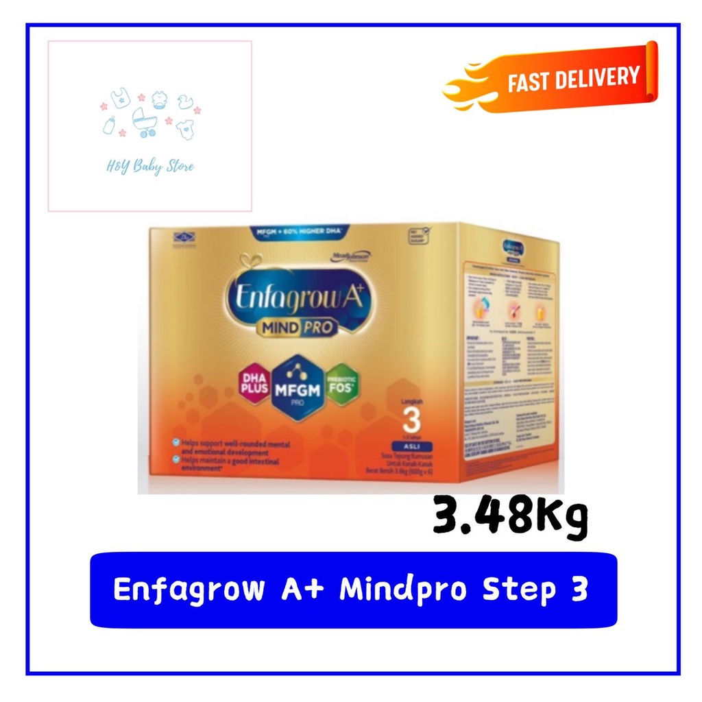 Enfagrow A+ MindPro 2FL Step 3 Original / Vanilla - 3.48kg (Milk Formula) Expire Date 2023