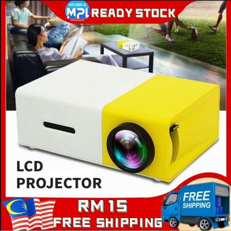 LED Projector YG300 LCD Portable Pocket LED Mini Projector Shopee