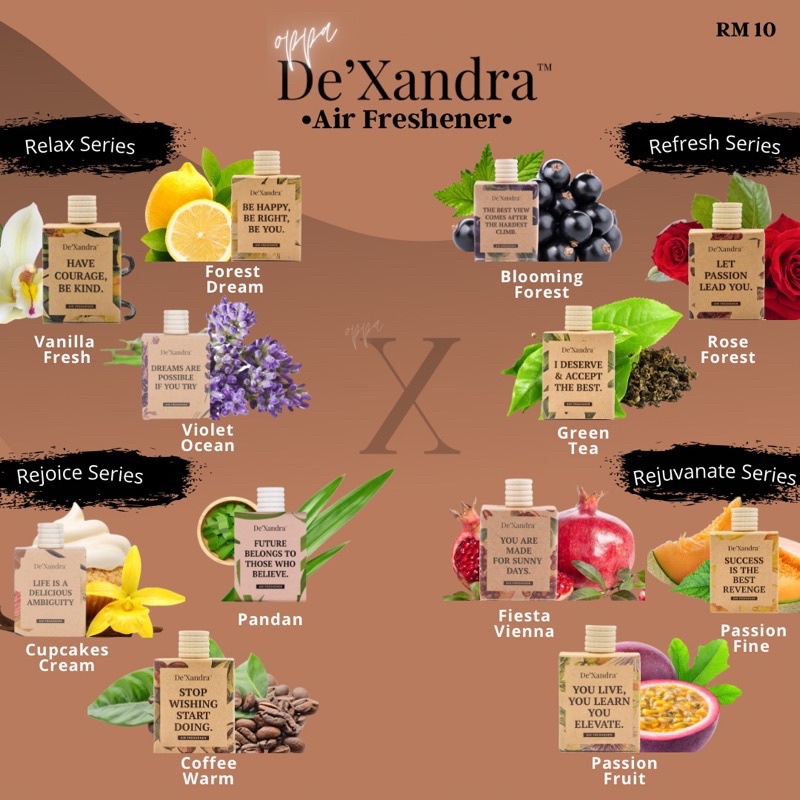ORIGINAL HQ ! ! De'xandra Air Freshener (free gift) Shopee Malaysia