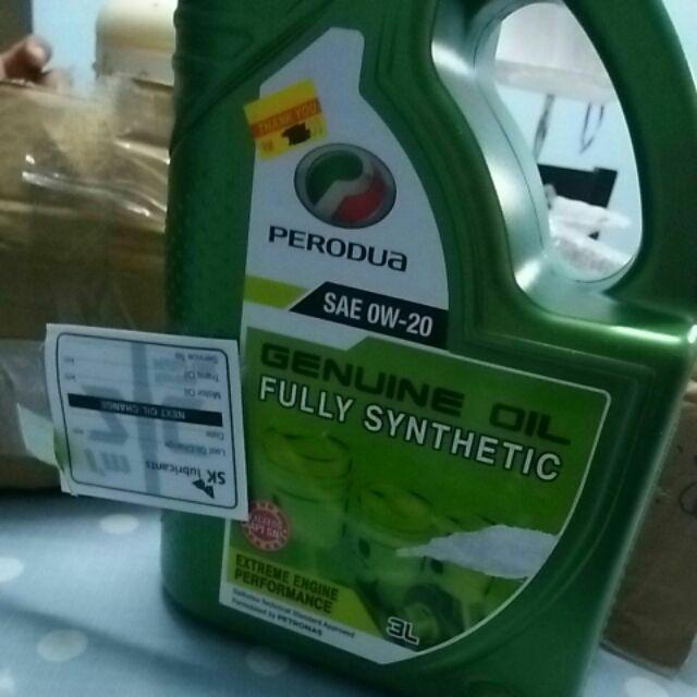 Axia Bezza New Myvi 2018 Perodua 0W-20 Original Engine Oil 