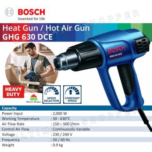 Bosch Heat Gun / Hot Air Gun Professional 2000W BOSCH GHG 630 DCE