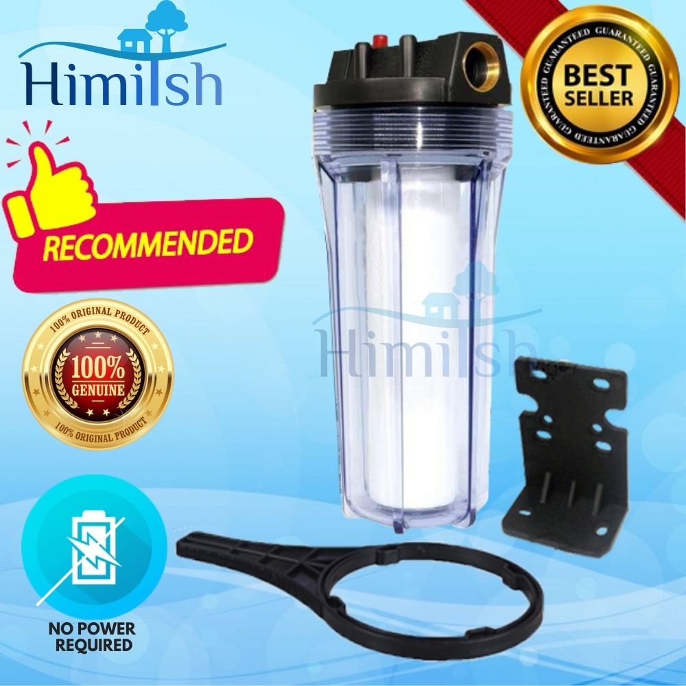 INSTAR-LIFE 3/4' Transparent Housing Water Filter Water Purifier With PP Sediment Filter Cartridge Full Set