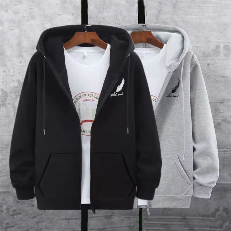 S-5XL Men's Hooded Sweatshirt Casual Sport Tops Korean Style Trendy ...