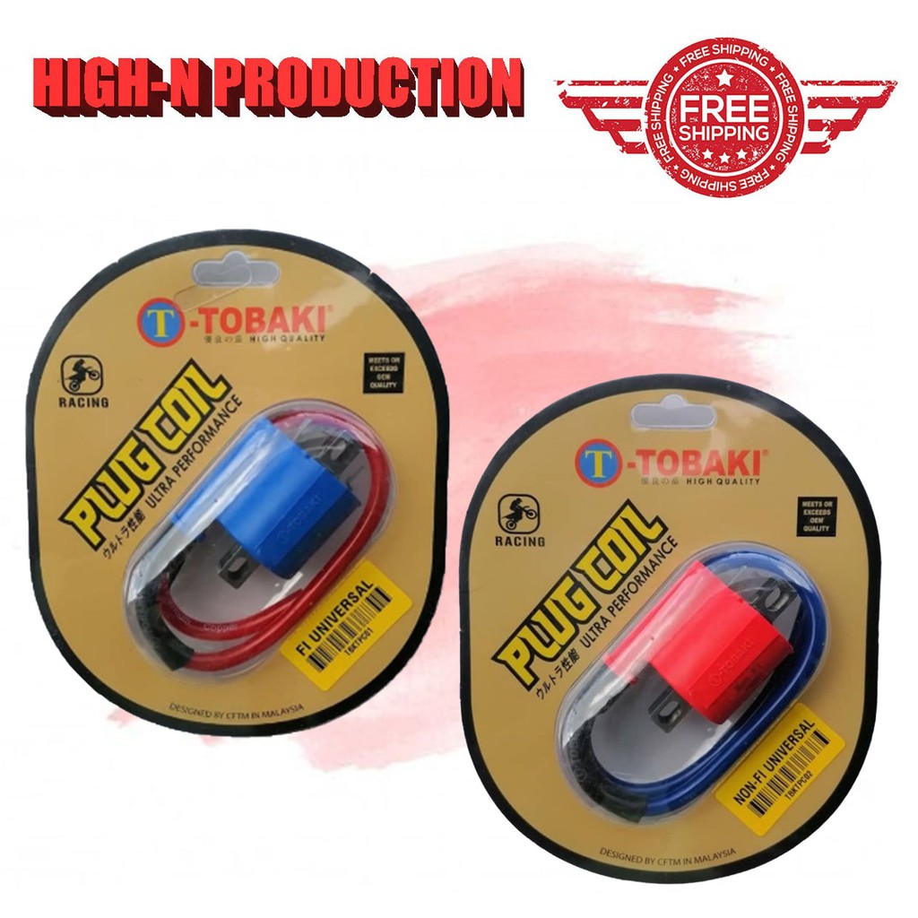 TOBAKI RACING PLUG COIL( EX5/WAVE100/WAVE125/LC135/SRL110/Y125Z/Y15