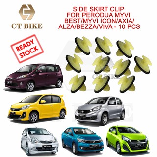 Side Skirt Clip for Perodua Myvi Lagi Best/Myvi Icon/Axia 